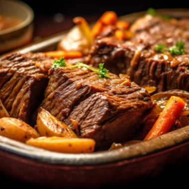 Photo of Crock Pot made Beef Sirloin Tip with vegetables